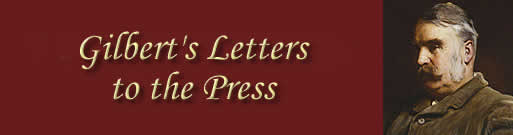 Gilbert's Letters to the Press