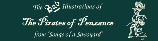 Bab Illustrations for The Pirates of Penzance